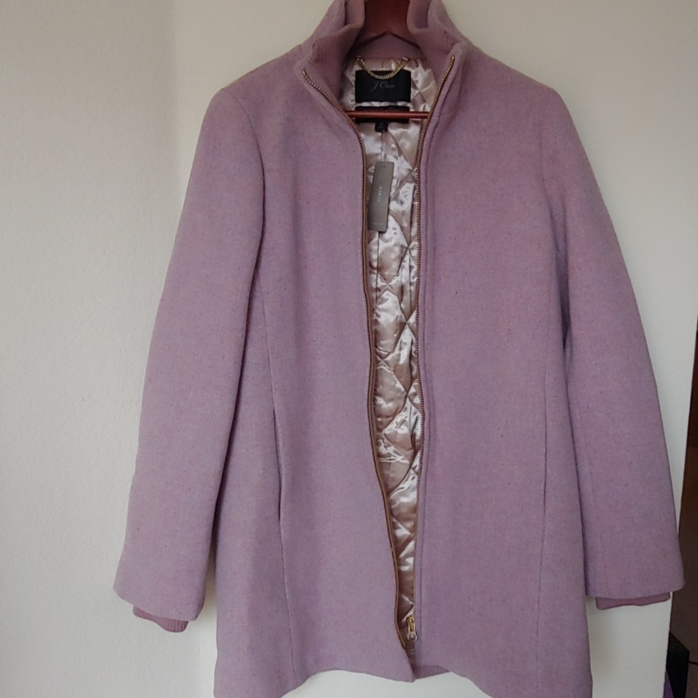 J crew lodge coat Italian stadium cloth